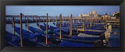 Framed Gondolas, Venice, Italy Print