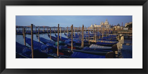 Framed Gondolas, Venice, Italy Print