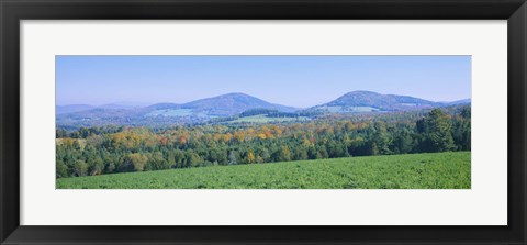 Framed Mountains in Northeast Kingdom, Vermont Print