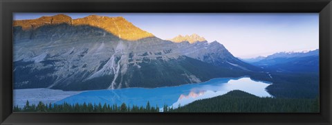 Framed Mountains by Peyto Lake, Canada Print