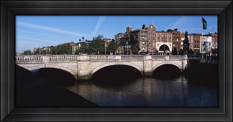 Framed O&#39;Connell Bridge in Republic of Ireland Print