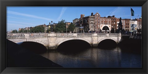 Framed O&#39;Connell Bridge in Republic of Ireland Print