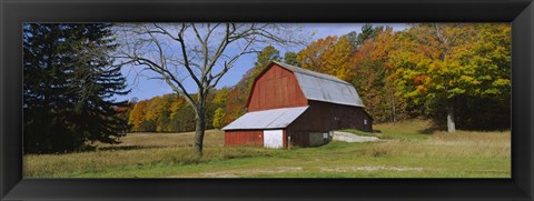 Framed Barn in Sleeping Bear Dunes National Lakeshore Print