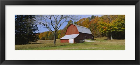 Framed Barn in Sleeping Bear Dunes National Lakeshore Print