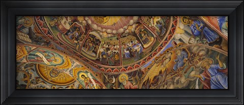 Framed Monastery, Rila Monastery, Bulgaria Print
