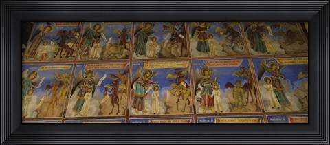 Framed Walls of a Monastery, Rila Monastery, Bulgaria Print
