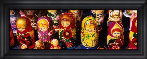 Framed Close-up of Russian nesting dolls, Bulgaria Print