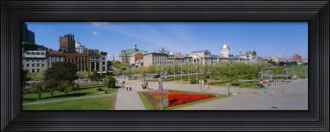 Framed Buildings in a city, Place Jacques Cartier, Montreal, Quebec, Canada Print