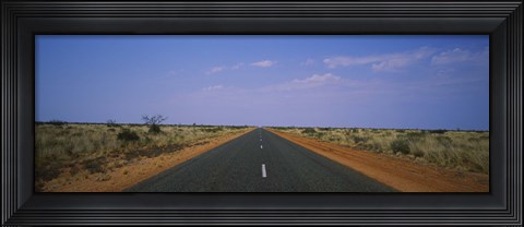 Framed Road passing through a landscape, Outback Highway, Australia Print