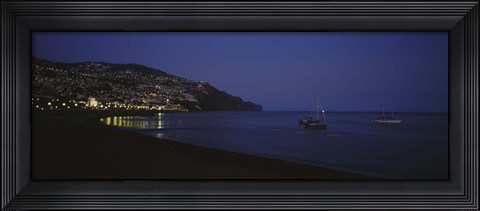 Framed Sailboats in the sea, Funchal, Madeira, Portugal Print