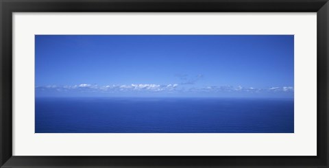 Framed Panoramic view of the seascape, Boaventura, Sao Vicente, Madeira, Portugal Print