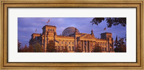 Framed Facade of a building, The Reichstag, Berlin, Germany Print