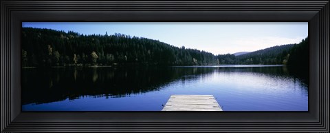 Framed Pier on a lake, Black Forest, Baden-Wurttemberg, Germany Print