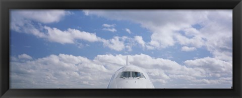 Framed High section view of an airplane, Boeing 747, London, England Print