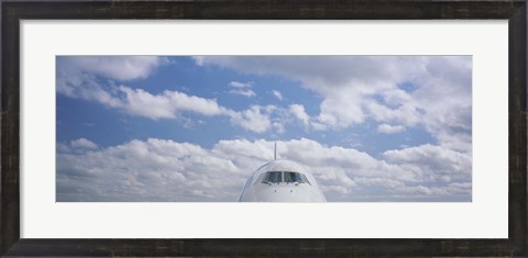 Framed High section view of an airplane, Boeing 747, London, England Print