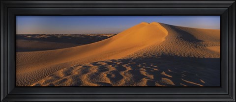 Framed Sand dunes in a desert, Douz, Tunisia Print