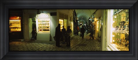 Framed Group of people in a market, Medina, Sousse, Tunisia Print