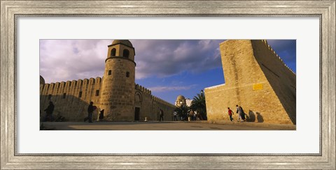 Framed Group of people at a mosque, Great Mosque, Medina, Sousse, Tunisia Print