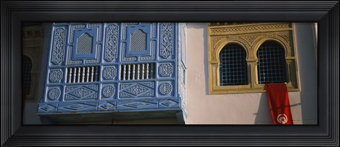 Framed Low angle view of a window of a building, Medina, Kairwan, Tunisia Print