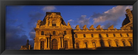 Framed Low angle view of a palace, Palais Du Louvre, Paris, France Print