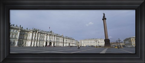 Framed Column in front of a museum, State Hermitage Museum, Winter Palace, Palace Square, St. Petersburg, Russia Print