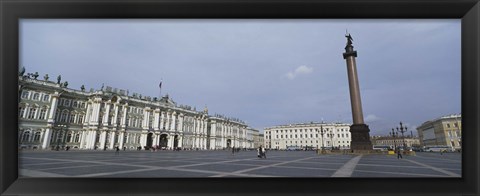 Framed Column in front of a museum, State Hermitage Museum, Winter Palace, Palace Square, St. Petersburg, Russia Print