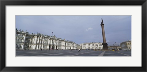 Framed Column in front of a museum, State Hermitage Museum, Winter Palace, Palace Square, St. Petersburg, Russia Print