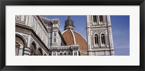 Framed Low angle view of a cathedral, Duomo Santa Maria Del Fiore, Florence, Tuscany, Italy Print