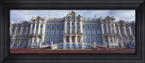 Framed Facade of a palace, Catherine Palace, Pushkin, St. Petersburg, Russia Print