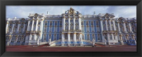 Framed Facade of a palace, Catherine Palace, Pushkin, St. Petersburg, Russia Print