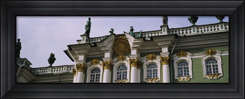 Framed Low angle view of a palace, Winter Palace, State Hermitage Museum, St. Petersburg, Russia Print