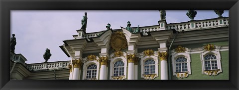 Framed Low angle view of a palace, Winter Palace, State Hermitage Museum, St. Petersburg, Russia Print