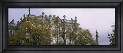 Framed Tree in front of a palace, Winter Palace, State Hermitage Museum, St. Petersburg, Russia Print