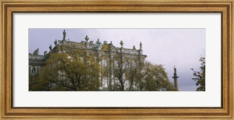 Framed Tree in front of a palace, Winter Palace, State Hermitage Museum, St. Petersburg, Russia Print