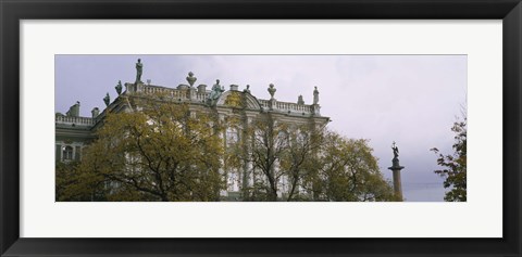 Framed Tree in front of a palace, Winter Palace, State Hermitage Museum, St. Petersburg, Russia Print