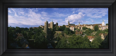 Framed Castle in a city, Bautzen, Saxony, Germany Print