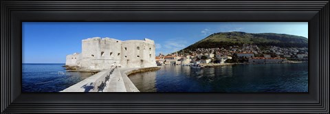Framed Ruins of a building, Fort St. Jean, Adriatic Sea, Dubrovnik, Croatia Print