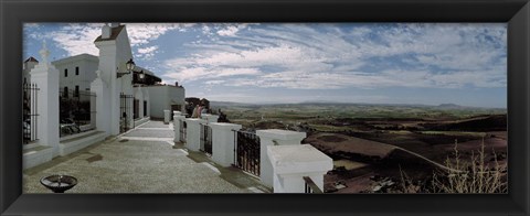 Framed Balcony of a building, Parador, Arcos De La Frontera, Cadiz, Andalusia, Spain Print