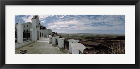Framed Balcony of a building, Parador, Arcos De La Frontera, Cadiz, Andalusia, Spain Print