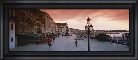 Framed Buildings in a city, Riva Degli Schiavoni, Venice, Italy Print