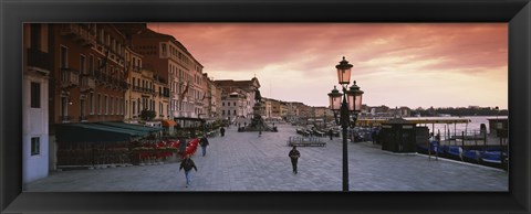 Framed Buildings in a city, Riva Degli Schiavoni, Venice, Italy Print