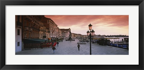 Framed Buildings in a city, Riva Degli Schiavoni, Venice, Italy Print