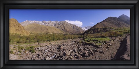 Framed Mountains on a landscape, Atlas Mountains, Marrakesh, Morocco Print
