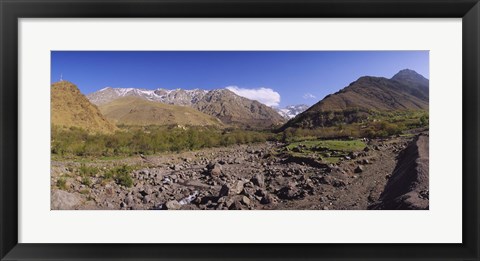 Framed Mountains on a landscape, Atlas Mountains, Marrakesh, Morocco Print