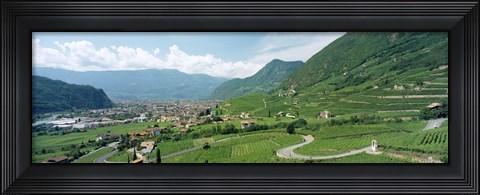 Framed Curved road passing through a landscape, Bolzano, Alto Adige, Italy Print