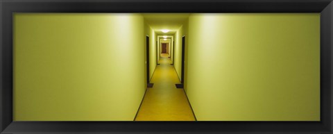 Framed Empty corridor of a building, Baden-Wurttemberg, Germany Print