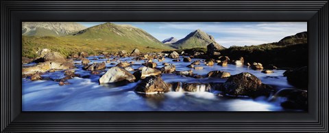 Framed Late afternoon in September, River Sligachan, Glen Sligachan, Isle Of Skye, Scotland Print