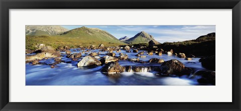 Framed Late afternoon in September, River Sligachan, Glen Sligachan, Isle Of Skye, Scotland Print