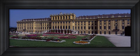 Framed Formal garden in front of a palace, Schonbrunn Palace Garden, Schonbrunn Palace, Vienna, Austria Print