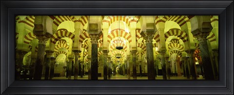 Framed Interiors of a cathedral, La Mezquita Cathedral, Cordoba, Cordoba Province, Spain Print